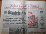 Scanteia 23 august 1988-vizita lui ceausescu la mihailesti-cornetu