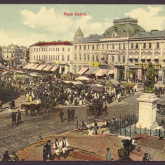 2750 - PLOIESTI, Market, Romania - old postcard - used - 1911