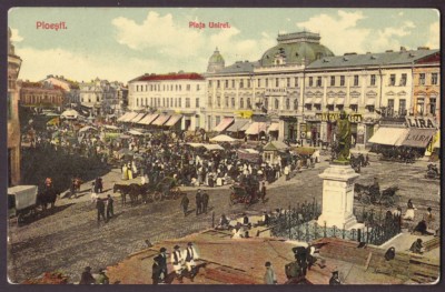 2750 - PLOIESTI, Market, Romania - old postcard - used - 1911 foto