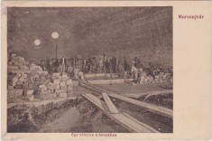 CP Marosujvar Ocna Mures egy sotarna a banyaban Pivnita de sara in mina ND(1914)