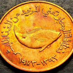 Moneda exotica 5 FILS FAO - EMIRATELE ARABE UNITE, anul 1973 * cod 5069