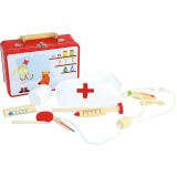 Cumpara ieftin Set de joaca din lemn trusa de doctor Woodyland