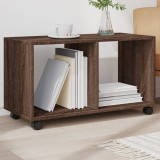 VidaXL Dulap cu roți, stejar maro, 72x33x42,5 cm, lemn prelucrat