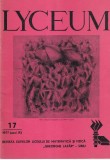 Lyceum. Revista elevilor Liceului de Matematica și Fizica "Gheorghe Lazar" din