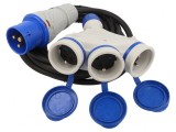 Prelungitor Alimentare 3 Prize Negru 5m 16A, KEL