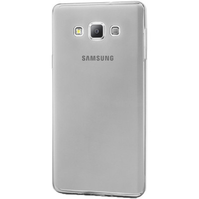 Husa Telefon Silicon Samsung Galaxy A7 a700 Clear Grey Vetter foto