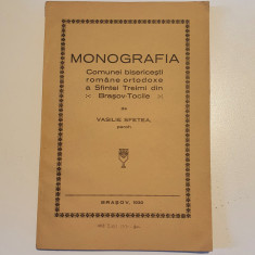 MONOGRAFIA COMUNEI BISERICESTI ROMANE ORTODOXE A SFINTEI TREIMI DIN BRAOSV