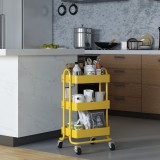 Carucior servire Pyhanta 78,5x46x35cm galben [en.casa] HausGarden Leisure, [en.casa]