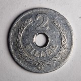 Monedă 2 Filler 1950 - Ungaria