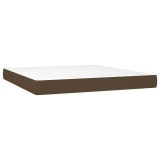 Cumpara ieftin Saltea cu arcuri buzunar, fermitate medie, maro inchis, 160x200x20 cm, textil
