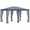VidaXL Pavilion cu ecrane din plasă, antracit, 3 x 4 m, oțel 48057