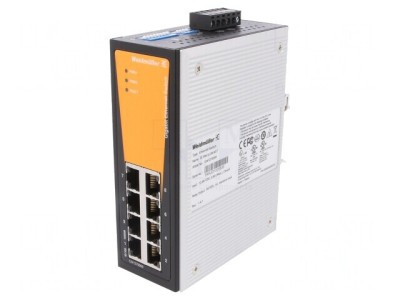 Switch Ethernet 8 Porturi RJ45 IP30 foto