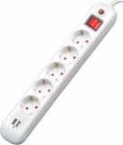 Cumpara ieftin PRELUNGITOR SPACER SCHUKO x5 16A 4.5m WH