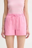 Marc O&#039;Polo pantaloni scurți culoarea roz, uni, high waist, 5000006539