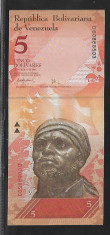 Venezuela 5 Bolivares 2008 -UNC foto