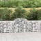 vidaXL Coșuri gabion arcuite 14 buc, 200x30x80/100cm, fier galvanizat 3146101