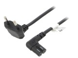 Cablu Alimentare 2m Mufă Unghiulară CEE 7/16 la IEC C7