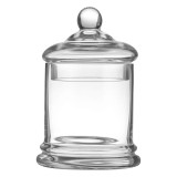 Borcan de Sticlă Transparent cu Capac pentru Bomboane 0.6L, CMCLASS