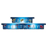 Banner HAPPY BIRTHDAY Transformers 180x15 cm