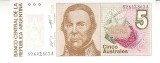 B11 - Bancnota foarte veche - Argentina - 5 australes