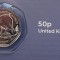 50 pence 2021 Marea Britanie, Temnodontosaurus, Dinosauria, B unc, Coincard
