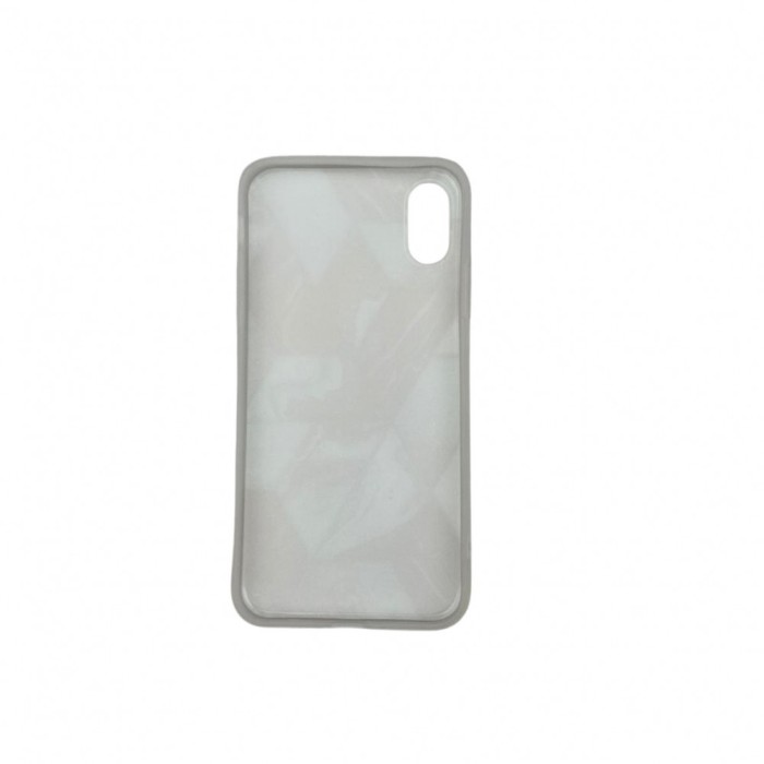 Husa protectie pentru apple iphone xr soft imd tpu marble geometric albastru