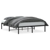 Cumpara ieftin Cadru pat metalic, negru, 140x200 cm