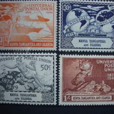 KENYA UGANDA TANGANIKA 1949 SERIE MH