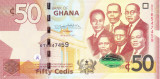 Bancnota Ghana 50 Cedis 2017 - P42e UNC