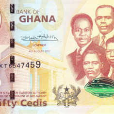 Bancnota Ghana 50 Cedis 2017 - P42e UNC