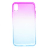 Cumpara ieftin Husa Telefon Silicon iPhone XS Max Rainbow Violet&amp;Blue