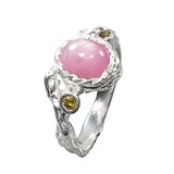 Cumpara ieftin Inel argint 925 cu rubin si peridot, 8