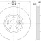 Disc frana VW CRAFTER 30-35 bus (2E) (2006 - 2016) KRIEGER 0950004082