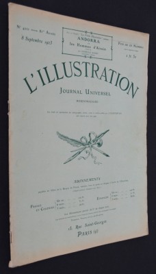 Revista Franta 1923 / 8 Septebrie L&amp;#039;Illustration NR. 4201 foto