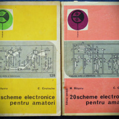 20 SCHEME ELECTRONICE PENTRU AMATORI - M. BASOIU - DOUA VOLUME