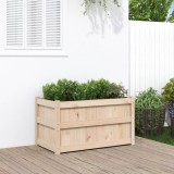Jardiniera gradina lemn masiv pin Gossi 90x50x50 cm ghiveci flori legume terasa balcon