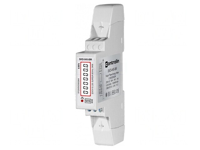 Contor Digital LCD pentru Șină DIN 1-Fază