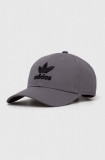 Adidas Originals șapcă de baseball din bumbac culoarea gri, cu imprimeu IL4844