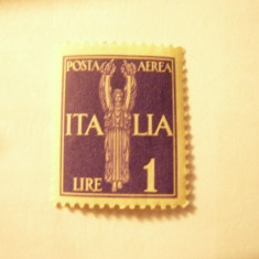 Timbru Italia 1930 Posta Aeriana , val. 1 Lira