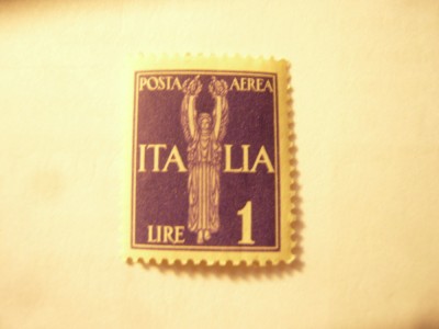 Timbru Italia 1930 Posta Aeriana , val. 1 Lira foto