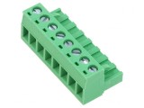 Conector deconectabil mufă mamă drept regletă de conexiuni