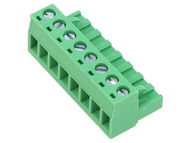 Conector deconectabil mufă mamă drept regletă de conexiuni