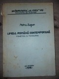 Limba romana contemporana Fonetica si fonologie- Petru Zugun