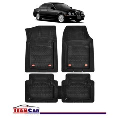 Covorase Auto TeamCar&reg; Tip Tavita Compatibile Jaguar S-Type I (1999&ndash;2008) Negru Material Rezistent
