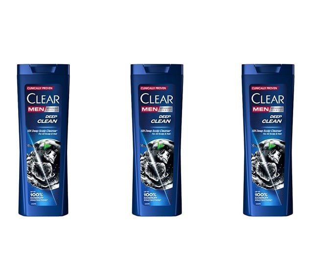 Pachet 3 X Sampon Clear Men Deep Clean, 360 ml