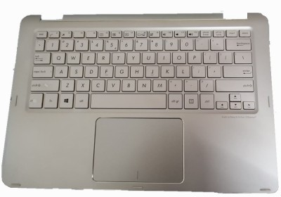 Palmrest cu tastatura laptop second hand ASUS ZenBook Flip UX360C Silver foto