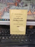 Statutele Societăței de cultură, muzică și sport Primăvara cu sediul &icirc;n comuna Gherăești, județul Roman, azi &icirc;n județul Neamț, Roman 1906, 155