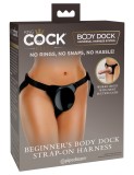 Ham Pentru Strap-On Cu Ventuza Pentru Incepatori Body Dock, Negru