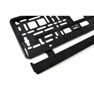 Suport numar inmatriculare negru foto