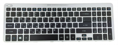 Tastatura Laptop, Acer, Aspire V5-531, V5-531G, V5-571, V5-571G, cu rama, iluminata, layout GR (US) foto
